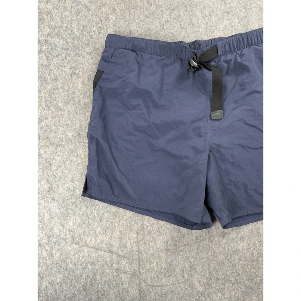 Vintage THE NORTH FACE Shorts Mens Large Blue Belted‎ Outdoor Hiking Lined XXL
